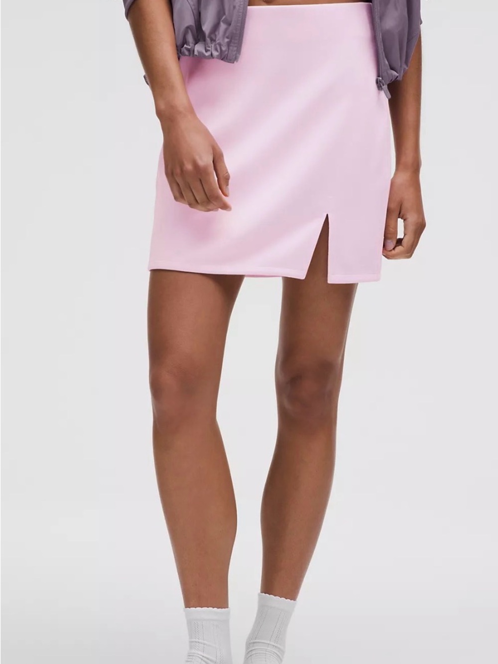 NWT Lululemon Pink Mini Skirt with Front Slit